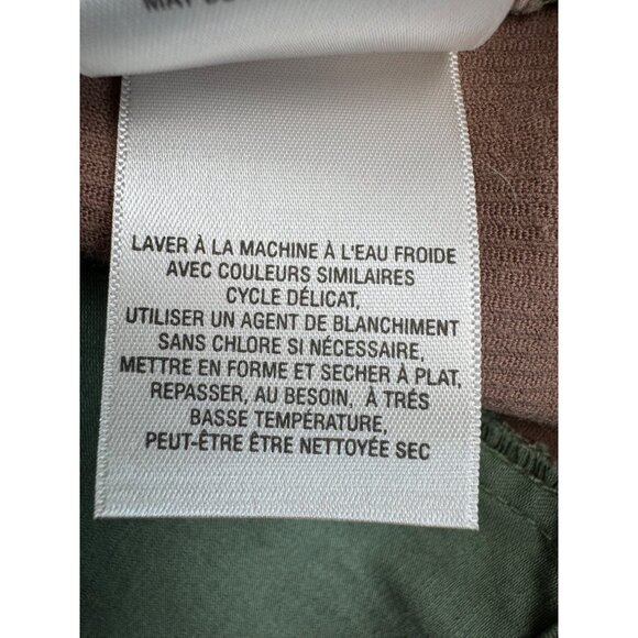 Anthropologie Meadow Rue Patchwork A-Line Skirt Sz 4 Cotton Blend Green/Brown - Picture 11 of 16